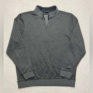 NWOT Under Armour Gray 1/4 Zip Pullover Long Sleeve Sweater Fleece Mens Large